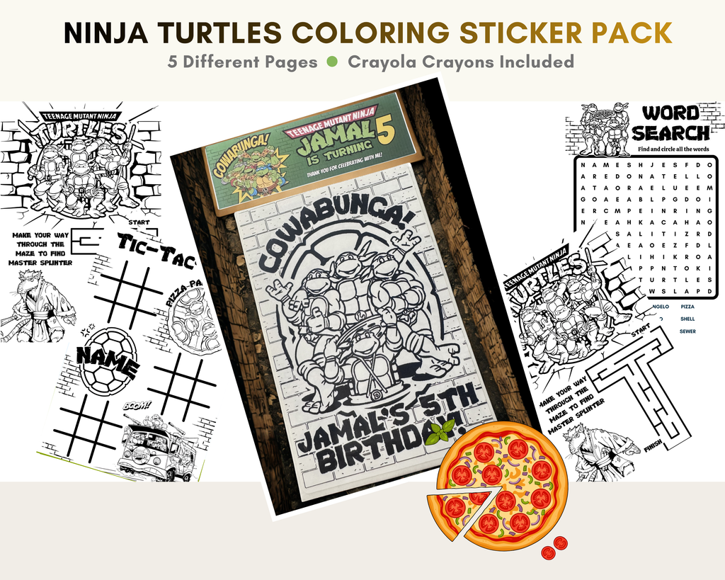 ✨ Themed Color Sticker Sheets w/ Crayons✨