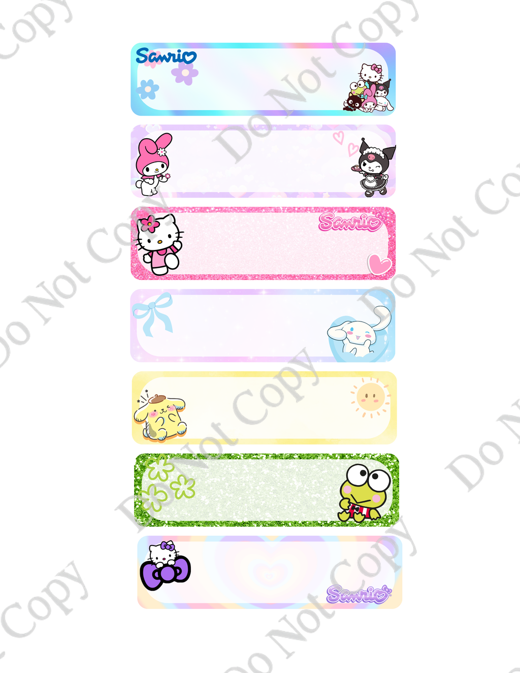 Back to School Vinyl Labels