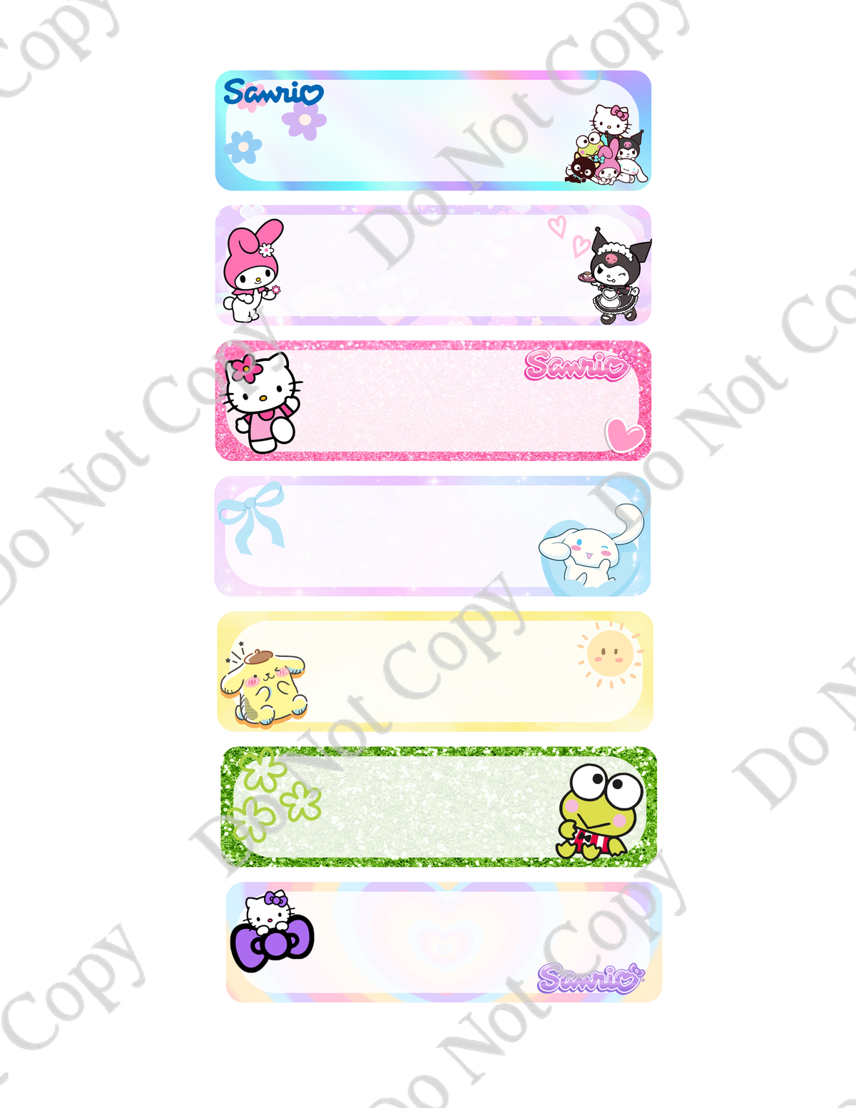 Back to School Vinyl Labels