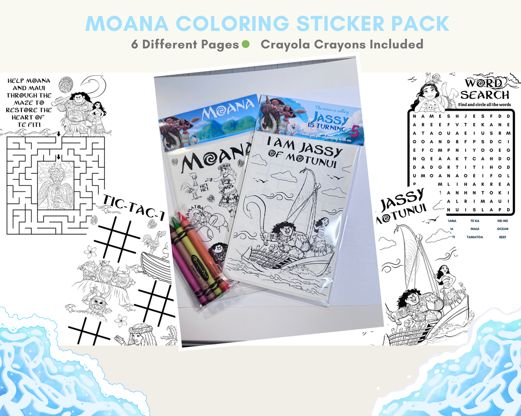 ✨ Themed Color Sticker Sheets w/ Crayons✨