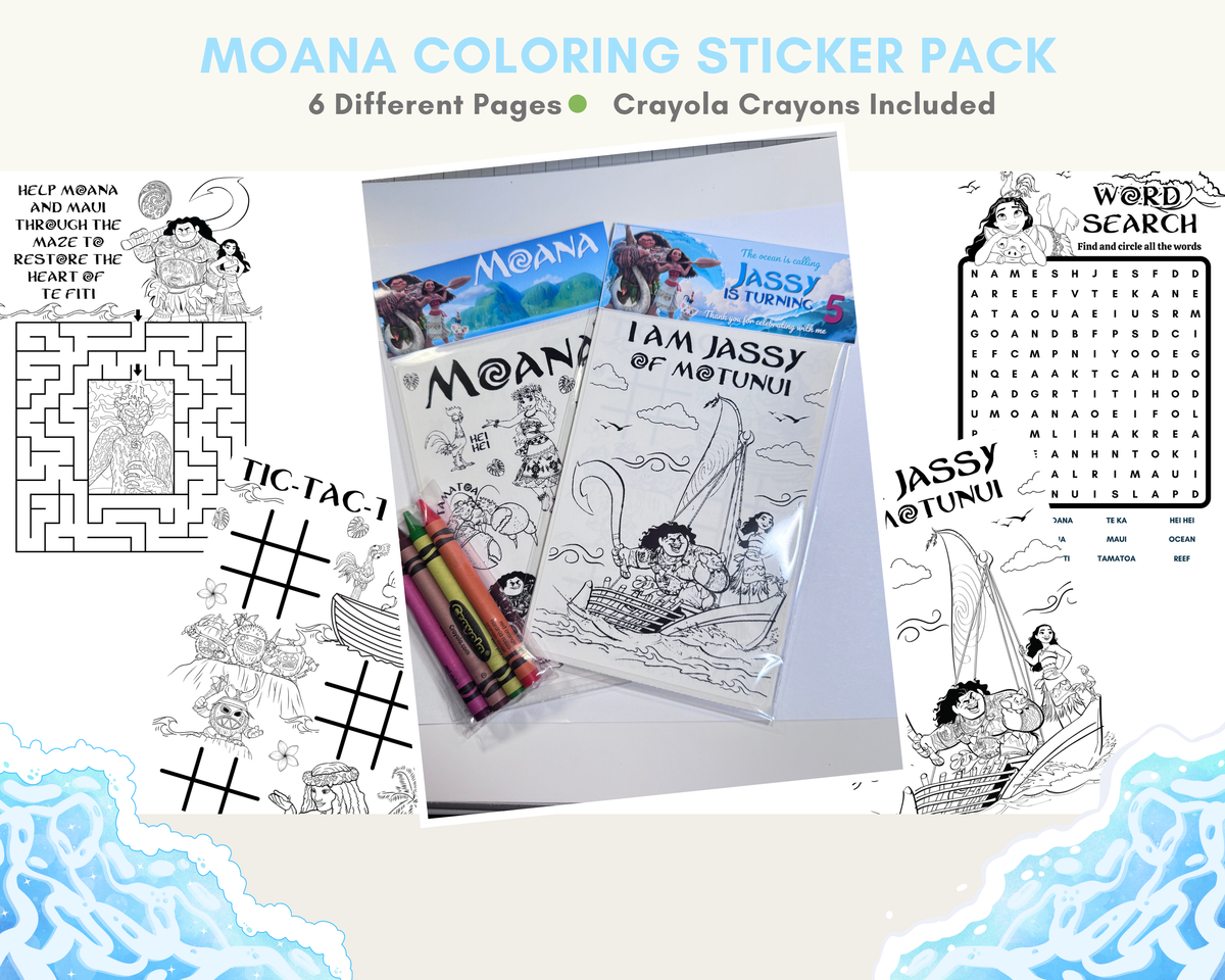 ✨ Themed Color Sticker Sheets w/ Crayons✨