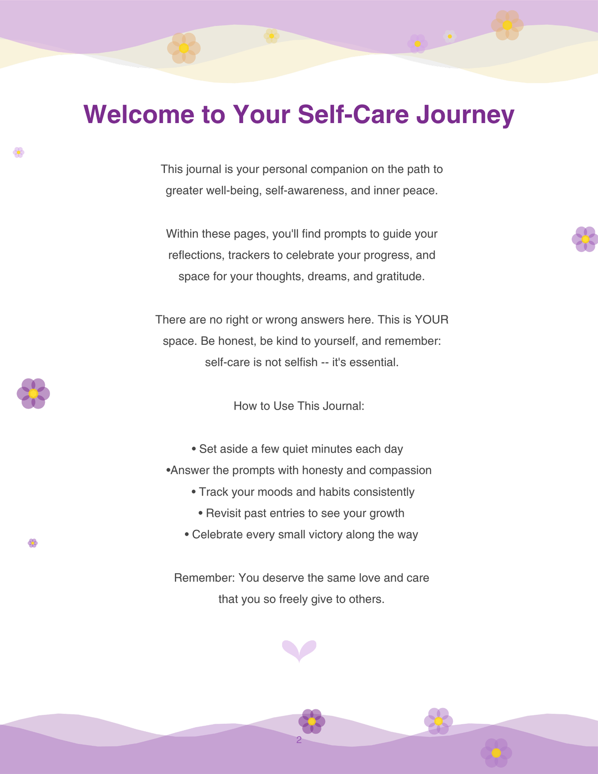 🌸 The Soft Reset: A Guided Self-Care Journal🌸