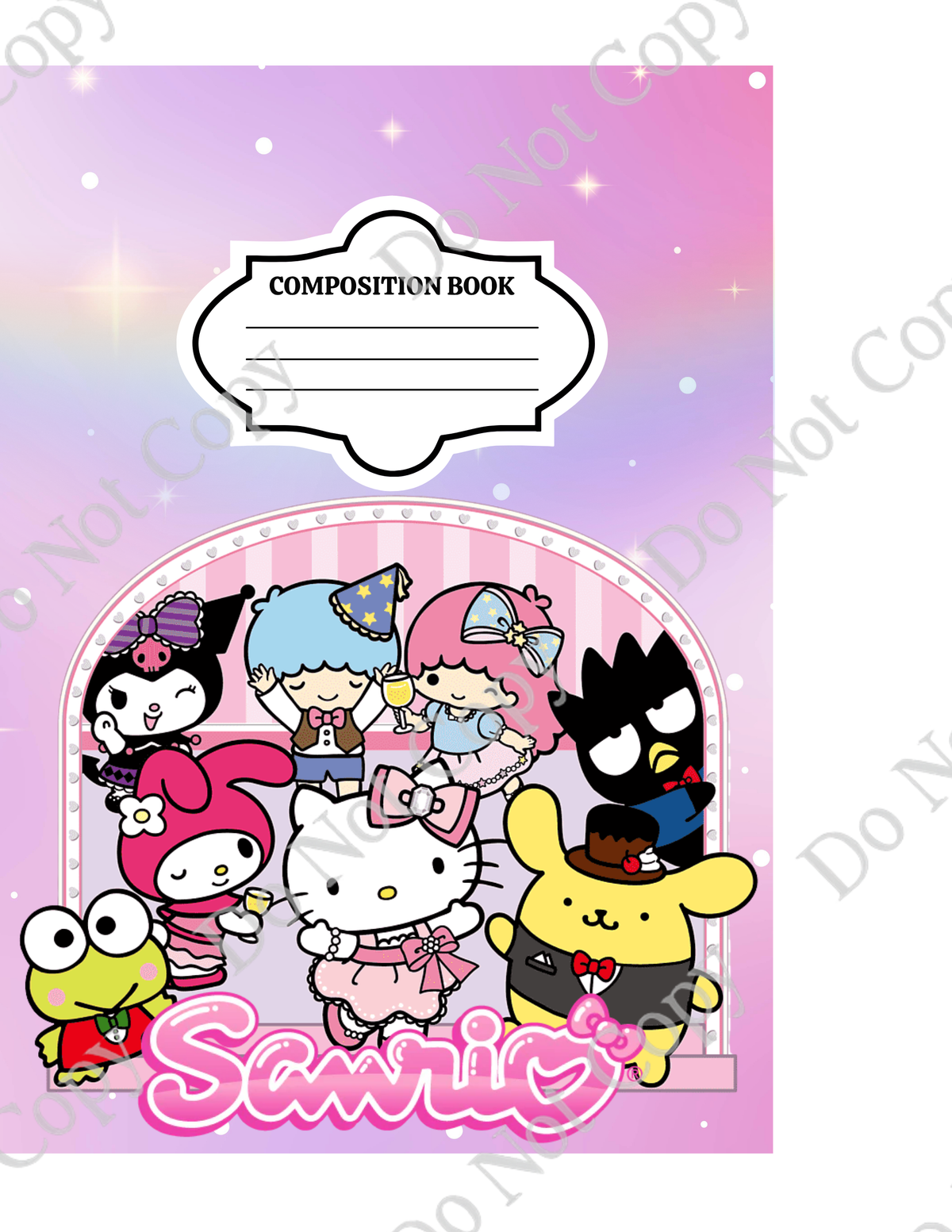 Personalized Character-Themed Composition Notebooks 📚✨