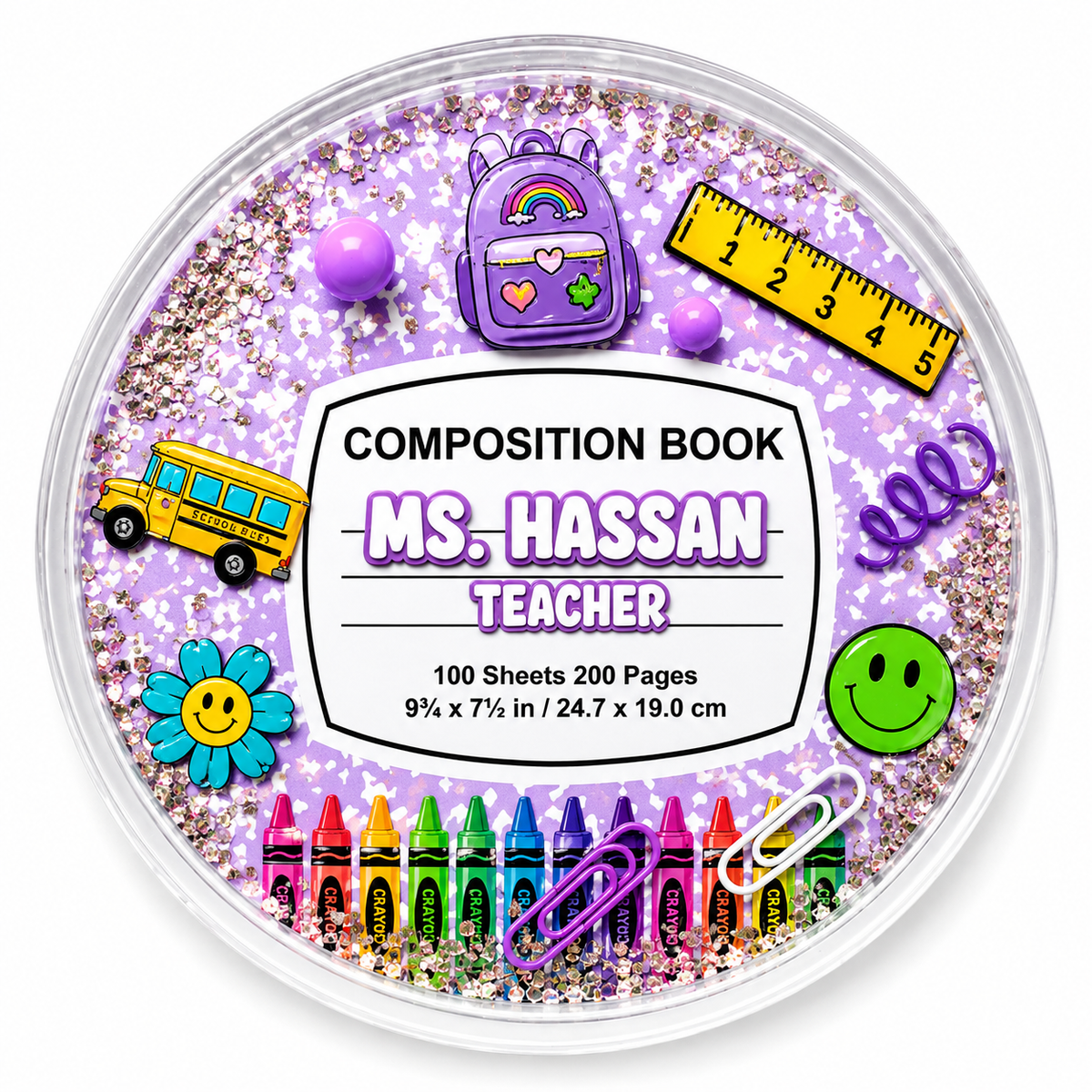 ✨ Customized Composition Notebook Resin Coasters ✨