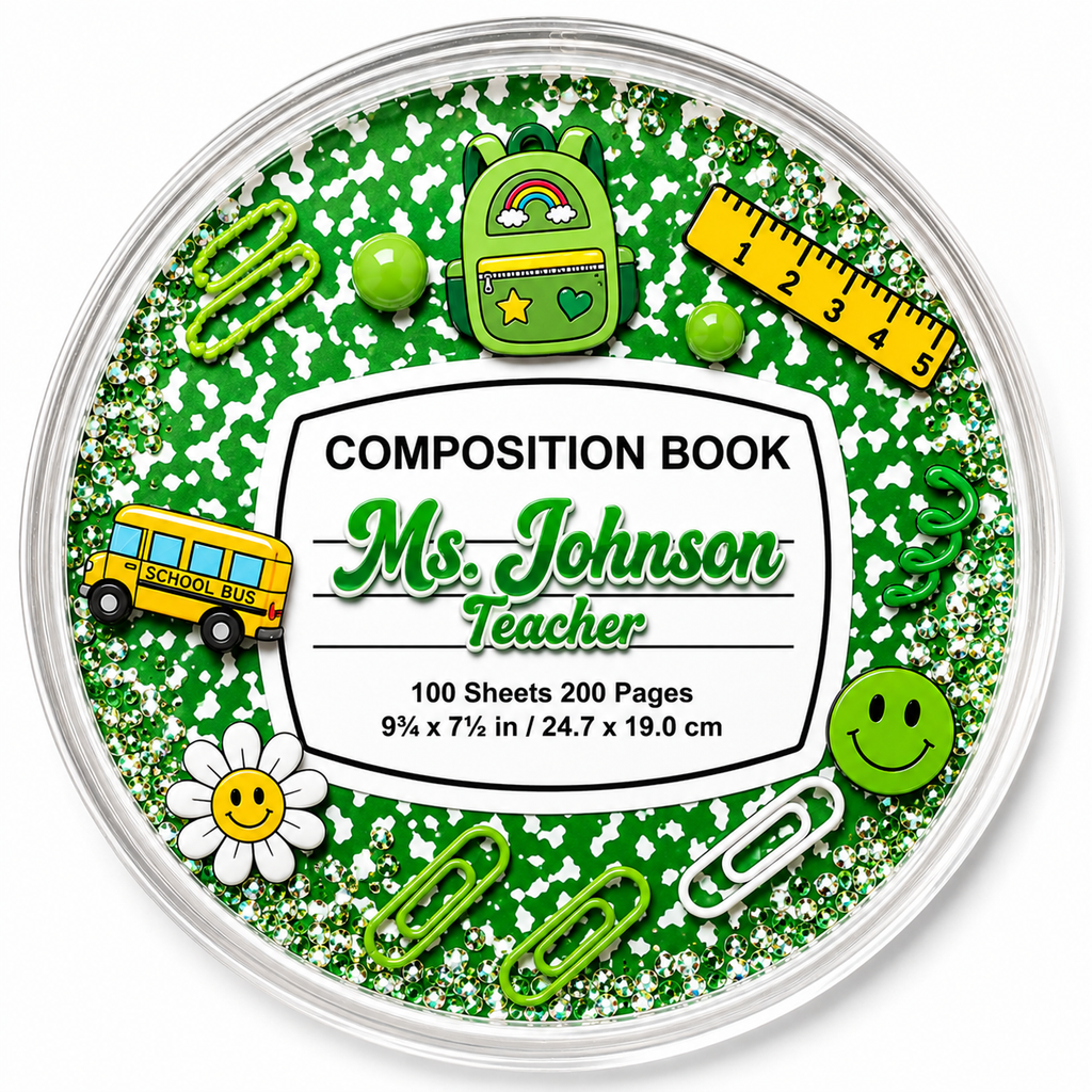 ✨ Customized Composition Notebook Resin Coasters ✨