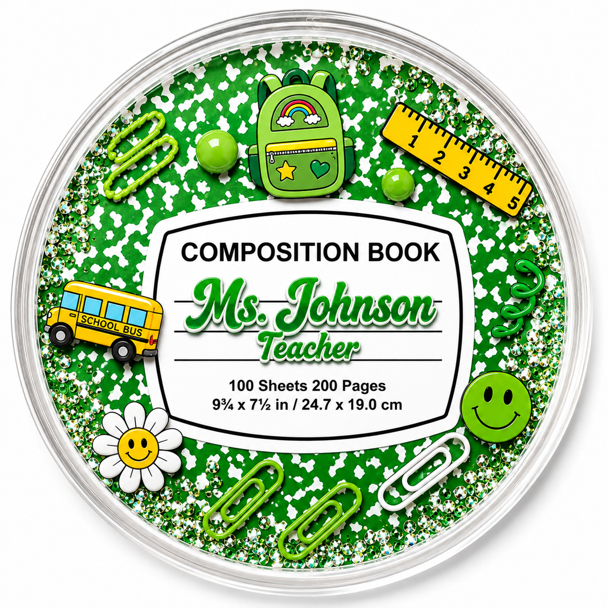 ✨ Customized Composition Notebook Resin Coasters ✨