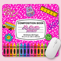 Customized Composition Notebook Mousepad