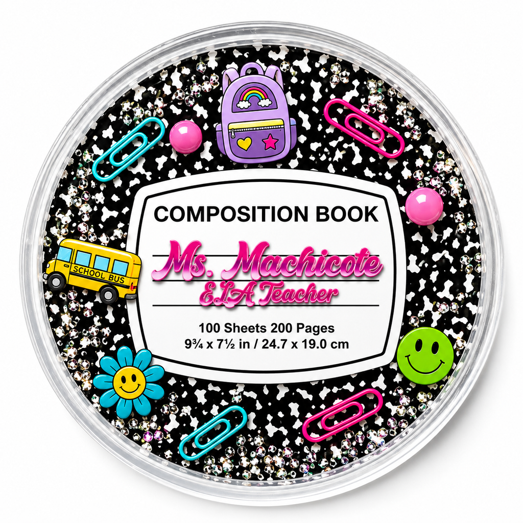 ✨ Customized Composition Notebook Resin Coasters ✨