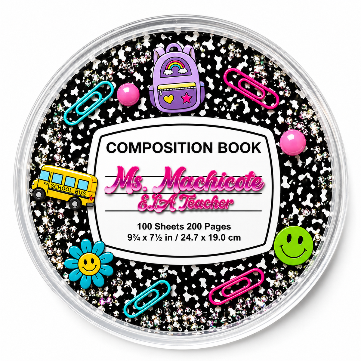 ✨ Customized Composition Notebook Resin Coasters ✨