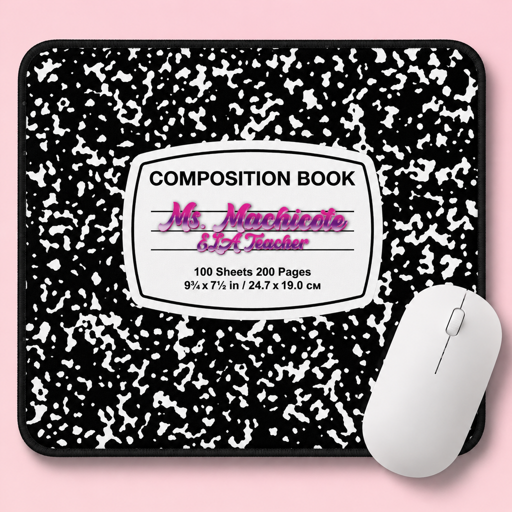 Customized Composition Notebook Mousepad