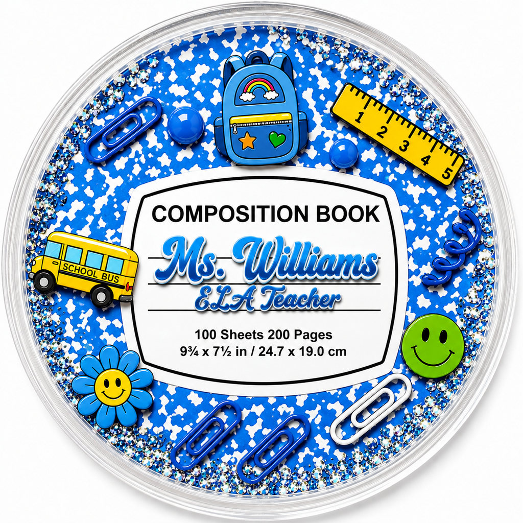 ✨ Customized Composition Notebook Resin Coasters ✨