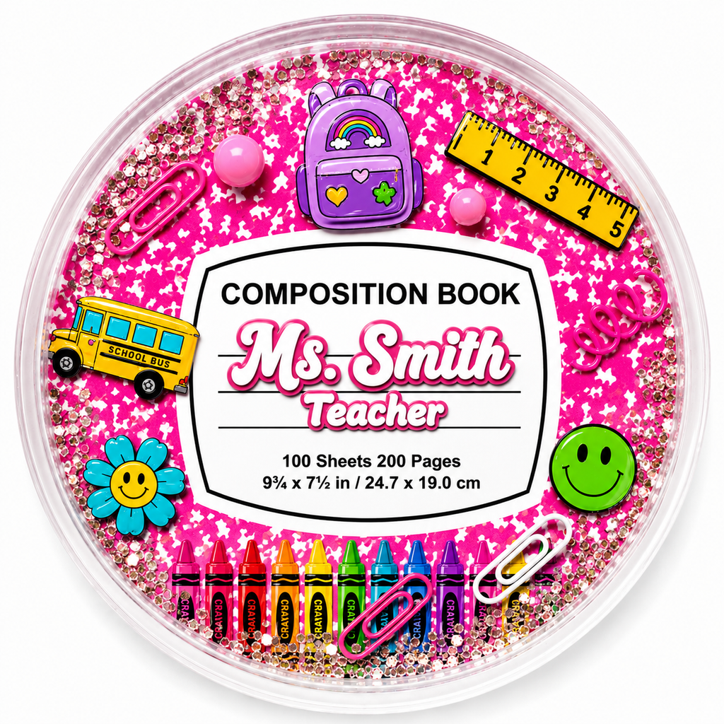 ✨ Customized Composition Notebook Resin Coasters ✨