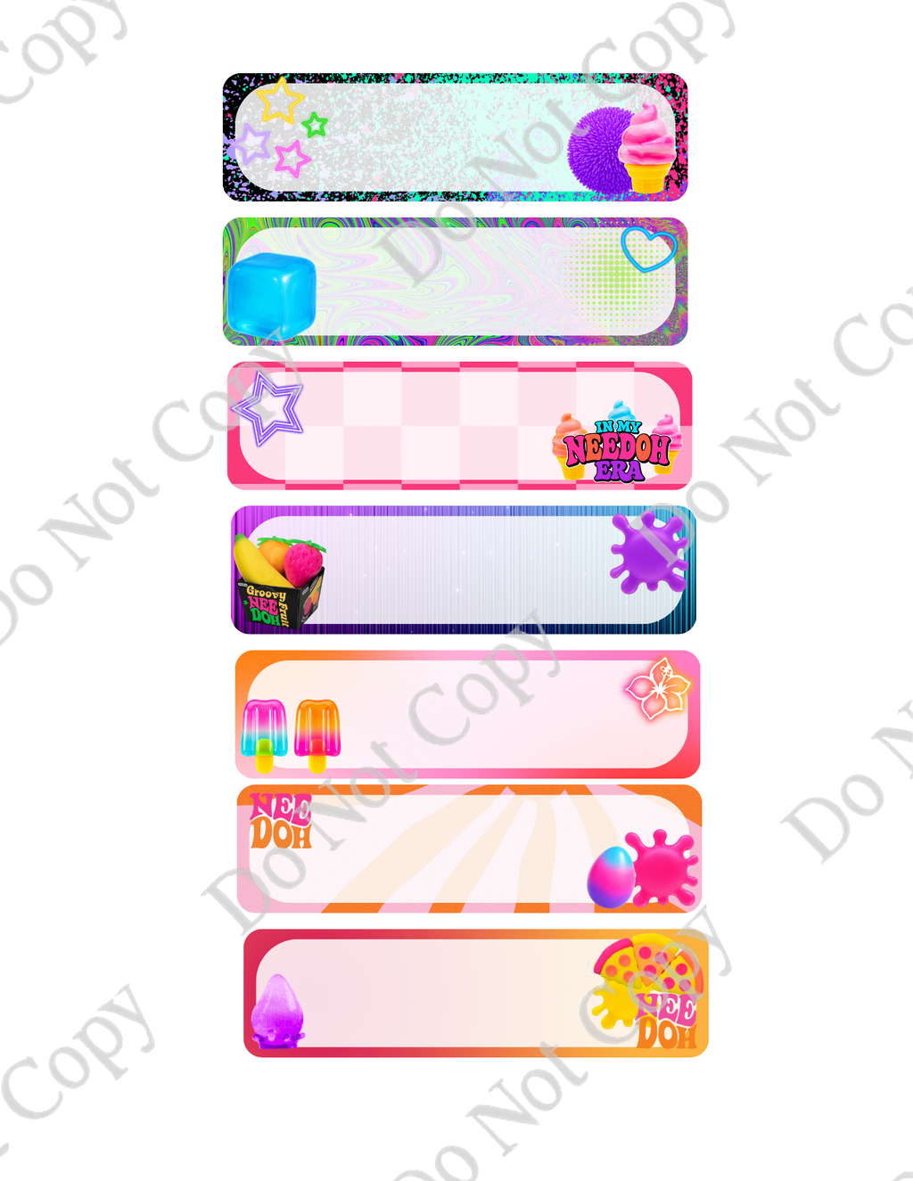 Back to School Vinyl Labels
